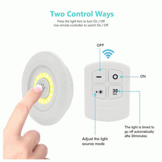 Pack of 3 LED Remote Control Lights