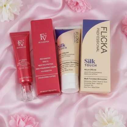 Flicka 2-in-1 Makeup Deal – Primer(60g) + Foundation(30g) Combo