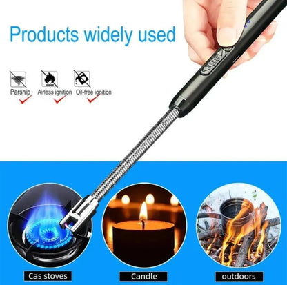 USB Rechargeable Electric Arc BBQ Lighter Windproof