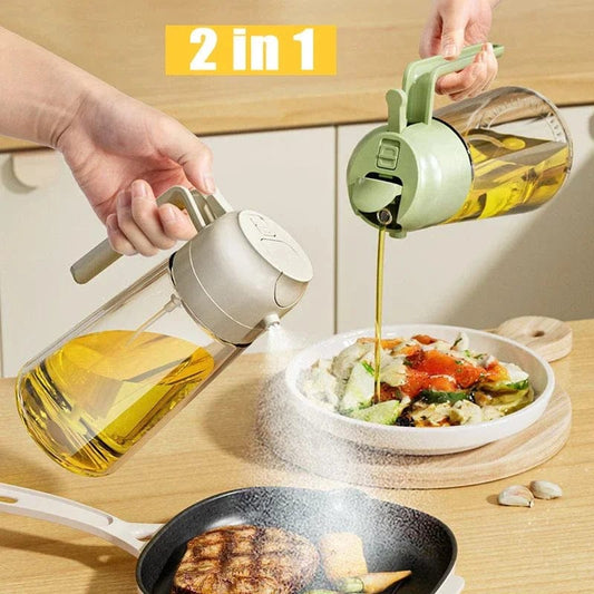 2-in-1 Oil Sprayer Bottle for Kitchen – Spray
