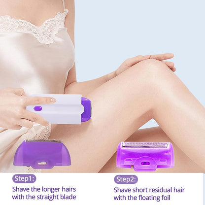 Rechargeable Painless Facial & Body Hair Removal Device for Women