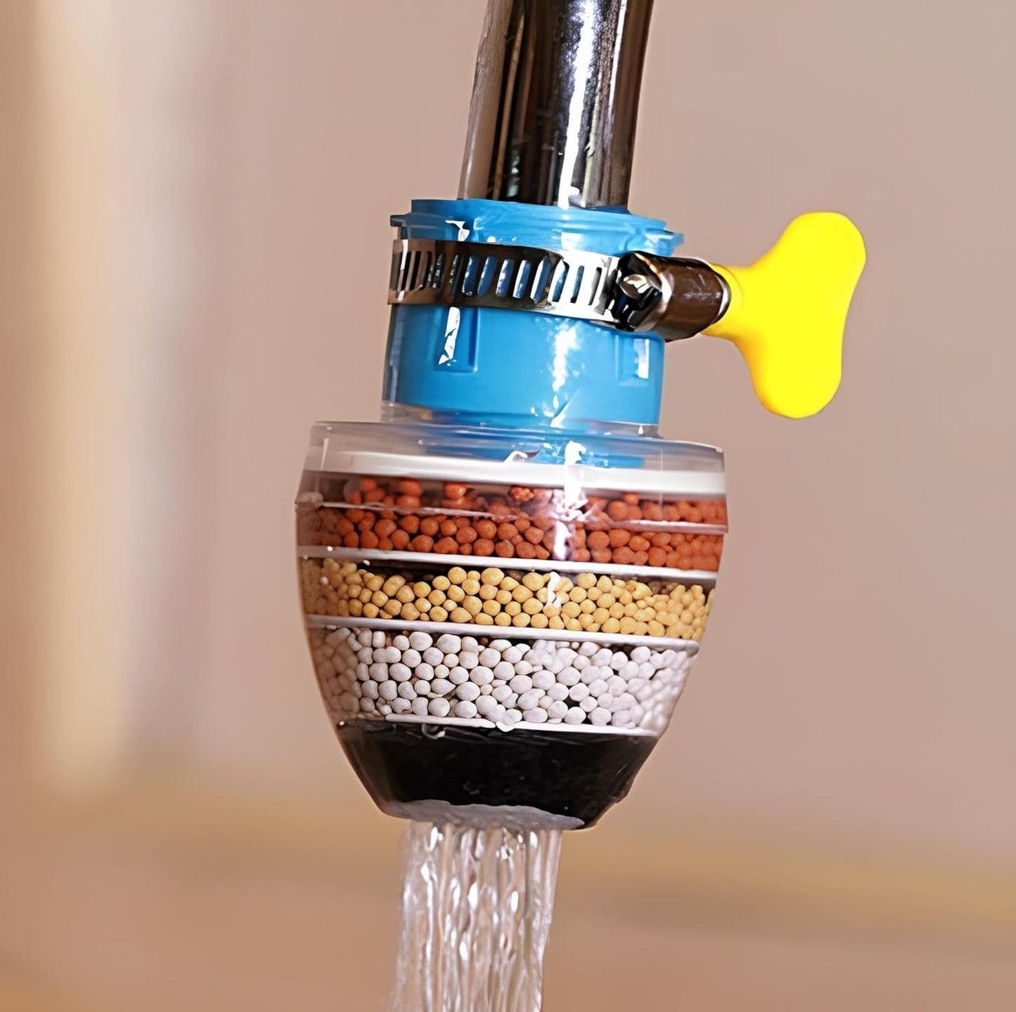 Fine Filter Faucet Anti Splash Water Saving Shower Head