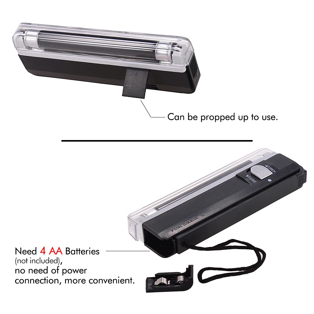 2-in-1 Portable Mini Money Detector | UV Light Cash Bill Checker & Flashlight