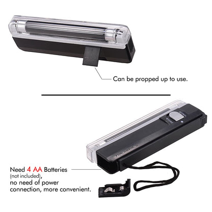 2-in-1 Portable Mini Money Detector | UV Light Cash Bill Checker & Flashlight