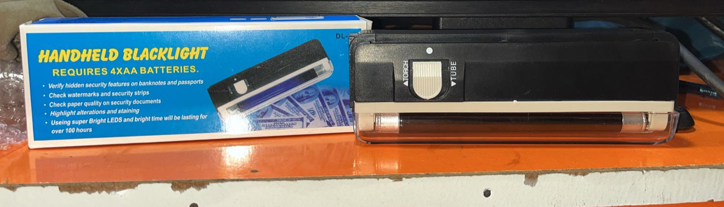 2-in-1 Portable Mini Money Detector | UV Light Cash Bill Checker & Flashlight