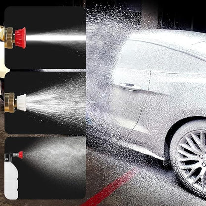Automatic Cordless Car Wash Spray Gun – 21V Single Battery Wireless Foam Jet Washer, 600PSI High‑Pressure Cleaner (Without Box)