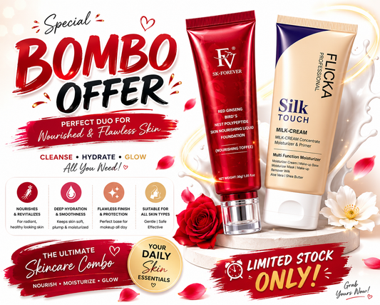 Flicka 2-in-1 Makeup Deal – Primer(60g) + Foundation(30g) Combo